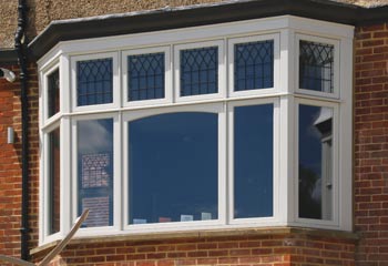 Tulip leaded light design was chosen to enhance the windows on the rear elevation
