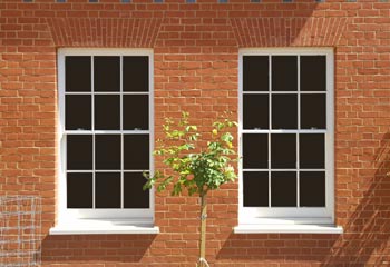 Extra slim meeting rails and fine glazing bars finish off the new house in traditional feel