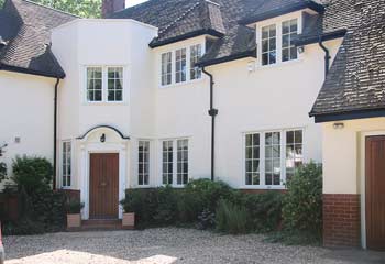 Faithful replacement. The 1930’s detailed casement windows were carefully replaced by Slimline Casement windows in authentic matching style, that even the neighbours could not tell the difference and character of this elegant country cottage has been preserved.