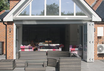 Open up the space and let the garden in with our period bifold doors