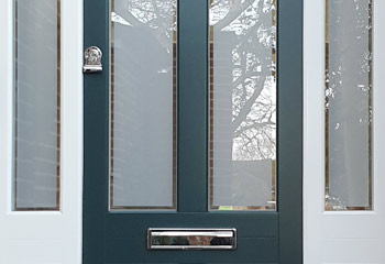 Victorian Entrance door with sidelights